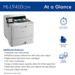 Brother HL-L9410CDN Enterprise Color Laser Printer with Fast Printing, Large Paper Capacity, and Advanced Security Features