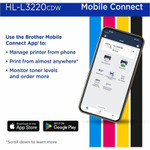 Brother HL-L3220CDW Wireless Compact Digital Color Printer with Laser Quality Output, Duplex and Mobile Device Printing