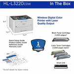 Brother HL-L3220CDW Wireless Compact Digital Color Printer with Laser Quality Output, Duplex and Mobile Device Printing