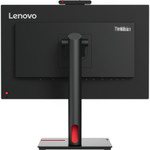 Lenovo ThinkVision T24v-30 24" Class Webcam Full HD LCD Monitor - 16:9 - Raven Black
