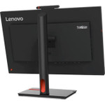 Lenovo ThinkVision T24mv-30 24" Class Webcam Full HD LCD Monitor - 16:9 - Raven Black