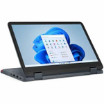 Lenovo 82VM0018US 11.6" Convertible 2 in 1 Notebook - HD - 1366 x 768 - Intel N200 Quad-core (4 Core) - 8 GB Total RAM - 8 GB On-board Memory - 128 GB SSD - Slate Gray