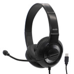 AVID Products AE-55 USB Audio Headset with 270 Degree Rotating Adjustable Boom Microphone - Black