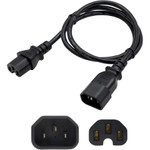 AddOn Power Cord - 15ft - C14 Male to C15 Female - 14AWG - 100-250V at 15A - Black