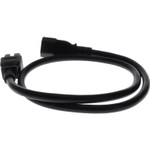AddOn Power Cord - 3ft - C14 Male to C15 Female - 14AWG - 100-250V at 15A - Black