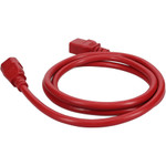 AddOn Power Cord - 8ft - C14 Male to C19 Female - 14AWG - 100-250V at 15A - Red