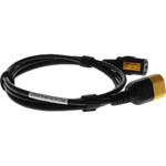 AddOn Power Cord - 6ft C13 (Locking) Female to C14 (Locking) Male - 18AWG - 100-250V at 10A - Black