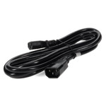 AddOn Power Cord - 6ft - C13 Female to C14 Male - 14AWG - 100-250V at 10A - Black