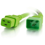 C2G Power Cord - 5ft - 12AWG - C20 to C19 - Green