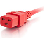 C2G Power Cord - 10ft - 12AWG - C20 to C19 - Red