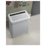 The physical picture of air purifier in the classroom.