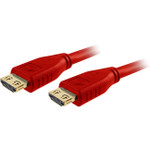 Comprehensive Pro AV/IT High Speed HDMI Cable with ProGrip, SureLength, CL3- Deep Red 3ft