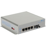 Omnitron Systems 2861-1-14-9Z OmniConverter Unmanaged Gigabit - SM ST - RJ-45 - Ethernet Fiber Switch