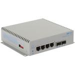 Omnitron Systems 2879-0-24-1Z OmniConverter Unmanaged Gigabit - 2xSFP - RJ-45 - Ethernet Fiber Switch