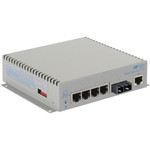 Omnitron Systems 2823-1-14-1 OmniConverter Managed Gigabit - MM ST - RJ-45 - Ethernet Fiber Switch