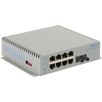 Omnitron Systems 2860-0-18-9Z OmniConverter Unmanaged Gigabit - MM ST - RJ-45 - Ethernet Fiber Switch