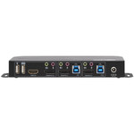 Tripp Lite 2-Port DisplayPort/USB KVM Switch 4K 60 Hz HDR HDCP 2.2 IR DP 1.4 USB Sharing USB 3.0 Cables