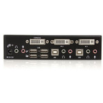 StarTech.com 2 Port DVI + USB KVM Switch with Audio - KVM switch - USB 2.0 Hub - 2 ports - 1 local user - 1U