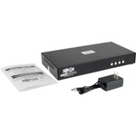 Tripp Lite Secure KVM Switch 4-Port DVI to DVI NIAP PP3.0 Certified Audio CAC Support Single Monitor TAA