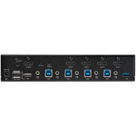 StarTech.com 4 Port HDMI KVM Switch 4K 60Hz UHD HDR, HDMI 2.0 Single Monitor, 2 Port USB 3.0 Hub, 4x USB HID, Audio, Hotkey Switching, TAA