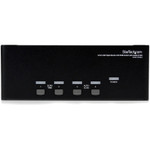 StarTech.com 4 Port Triple Monitor DVI USB KVM Switch with Audio & USB 2.0 Hub