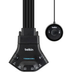 Belkin Secure 2-Port Flip DP-to-DP Dual Head KVM with Digital Audio, PP 3.0