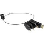 Comprehensive Adapter Ring with (4) Adapters Mini-DisplayPort (M) to HDMI (F) Adapter, HDMI C (M) to HDMI (F), HDMI D (M) to HDMI (F) and DisplayPort (M) to HDMI (F) Adapters