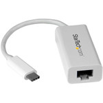 StarTech.com USB-C to Gigabit Ethernet Adapter - White - Thunderbolt 3 Port Compatible - USB Type C Network Adapter