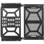 Atdec media storage sliding panel - Universal mounting hole pattern - For media and networking devices