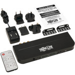 Tripp Lite 4x2 HDMI Matrix Switch/Splitter with Audio Extractor 4K 60 Hz IR Control HDCP 2.2 4:4:4