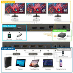 SIIG 5x3 Multi-Format 4K 60Hz Presentation Switcher & Recorder 230ft - TAA Compliant