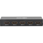 Tripp Lite 5-Port HDMI Switch with Remote Control 4K 60 Hz UHD 4:4:4 HDR 3D
