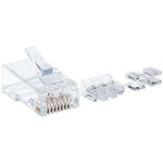 Manhattan 790536 Intellinet Network Solutions Cat6 RJ45 Modular Plugs, 3-Prong, UTP, For Solid Wire, 80 Plugs, Liners and Sleds in Jar