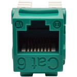 Tripp Lite N238-001-GN Cat6 Cat5e 110 Style Punch down Keystone Jack RJ45 Green TAA GSA