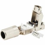 Tripp Lite N233-SHC8-1 Cat8 STP Class 1 Field-Termination Plug, 568A/568B, TAA