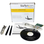 StarTech.com PCI Express Wireless N Adapter - 300 Mbps PCIe 802.11 b/g/n Network Adapter Card - 2T2R 2.2 dBi