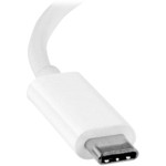 StarTech CDP2DVIW USB C to DVI Adapter - White - Thunderbolt 3 Compatible - 1920x1200 - USB-C to DVI Adapter for USB-C devices such as your 2018 iPad Pro - DVI-I Converter