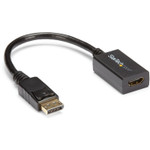 StarTech DP2HDMI2 DisplayPort to HDMI Adapter - 1080p DP to HDMI Video Converter - DP to HDMI Monitor/TV Dongle - Passive - Latching DP Connector