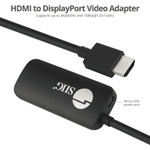 SIIG CB-H21811-S1 HDMI to DisplayPort 1.2 4K 60Hz Converter Adapter