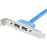 StarTech USB3SPLATE 2 Port USB 3.0 (5Gbps) A Female Slot Plate Adapter
