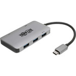 Tripp Lite U444-06N-H3U-C USB C Multiport Adapter Converter w/ 3 USB-A Ports - 4K HDMI - PD Charging - Thunderbolt 3 Compatible USB Type C - USB-C