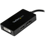 StarTech MDP2DPDVHD Travel A/V adapter - 3-in-1 Mini DisplayPort to DisplayPort DVI or HDMI converter