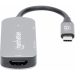 Manhattan 130707 USB-C to HDMI 3-in-1 Docking Converter with Power Delivery