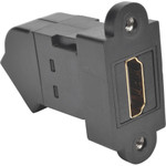 Tripp Lite P164-000-KPA-BK HDMI Coupler Keystone Panel Mount Angled All-in One F/F Black