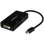 StarTech MDP2VGDVHD Mini DisplayPort Adapter - 3-in-1 - 1080p - Monitor Adapter - Mini DP to HDMI / VGA / DVI Adapter Hub