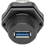 Tripp Lite U325-000-IND USB 3.0 Coupler SuperSpeed 3.0/3.1 Industrial USB-A F/F Shielded IP68 Dust Cap TAA