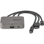 StarTech CDPHDMDP2HD 3-in-1 Multiport to HDMI Adapter - 4K 60Hz USB-C - HDMI or Mini DP to HDMI Video Converter - Conference Room Digital AV Adapter