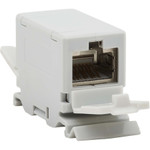 Tripp Lite N235-D01-SH-6A Cat6a Shielded In-Line DIN-Rail Mountable Snap-In Coupler (RJ45 F/F) - TAA