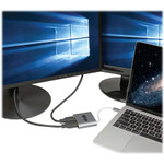 Tripp Lite U444-06N-2H-MST USB C to HDMI Adapter Converter 2-Port Dual USB-C 3.1 4K@30Hz
