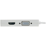 Tripp Lite U444-06N-HDV4K USB C to HDMI / DVI / VGA Multiport Adapter 4K USB Type C to HDMI - USB-C - USB Type-C